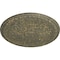 Ekena Millwork Raymond Ceiling Medallion (Fits Canopies up to 5 3/8"), 18"OD x 1 1/4"P, Witch Hazel Crackle CM18RA2WHC - alternate 2